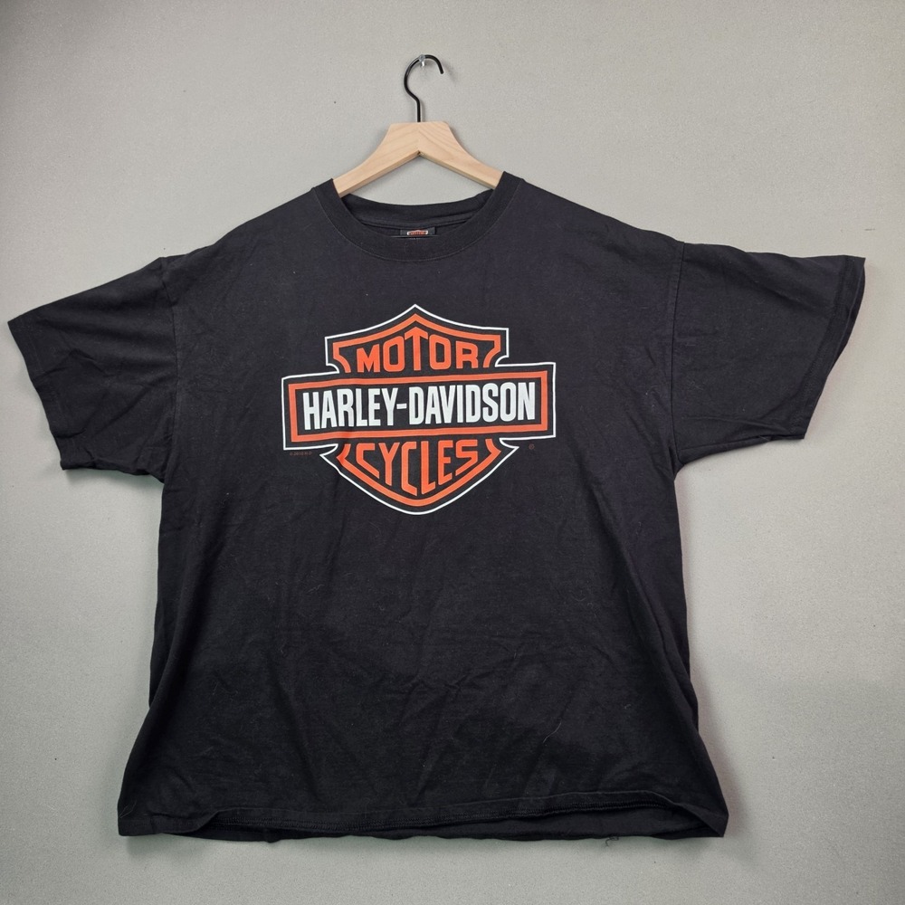 Harley Davidson Valley Triadelphia WV Pipeline Tee XL Black Bar Shield Dealer T